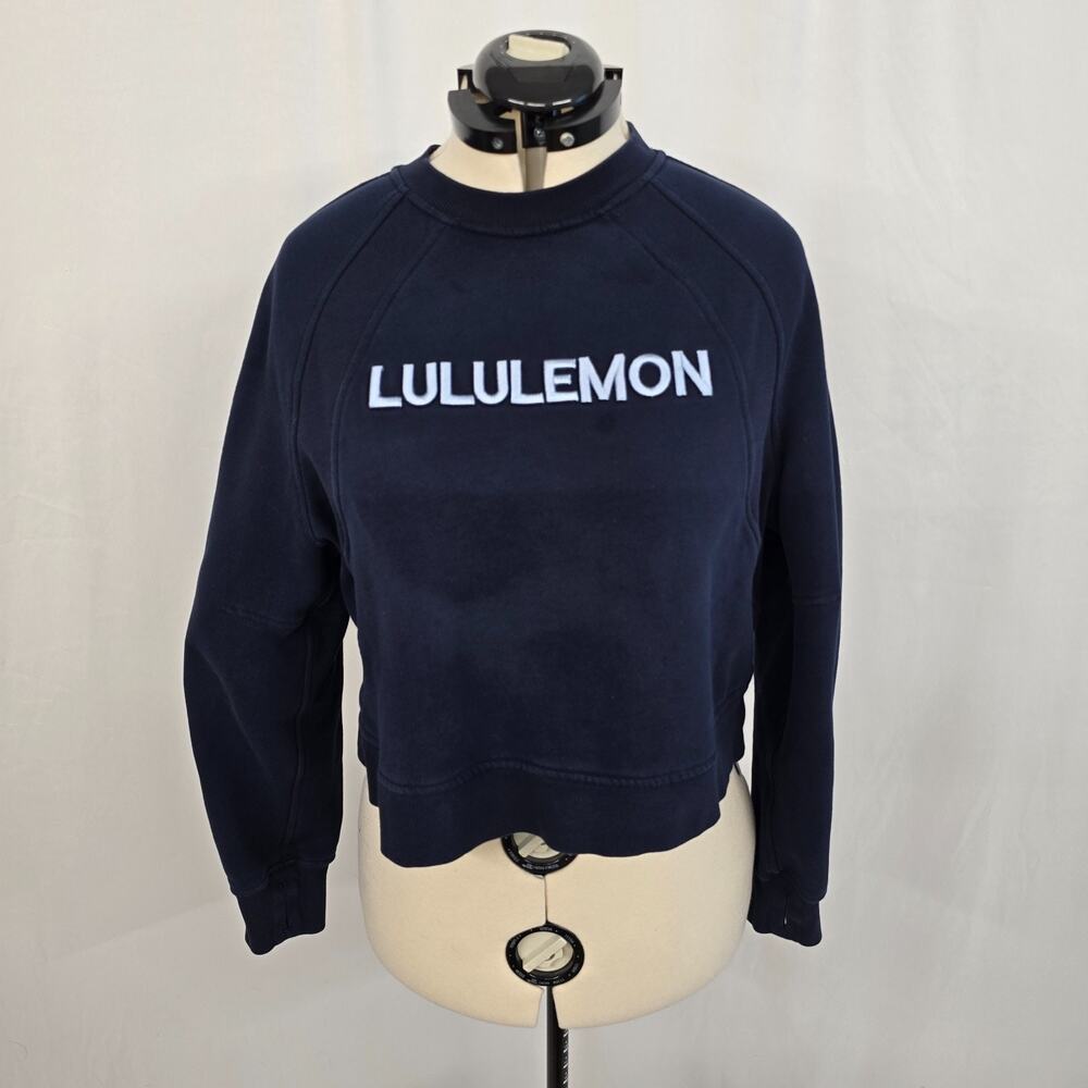 Lululemon Scuba Oversized Pullover Women's M / L Navy Blue - Picture 12 of 12
